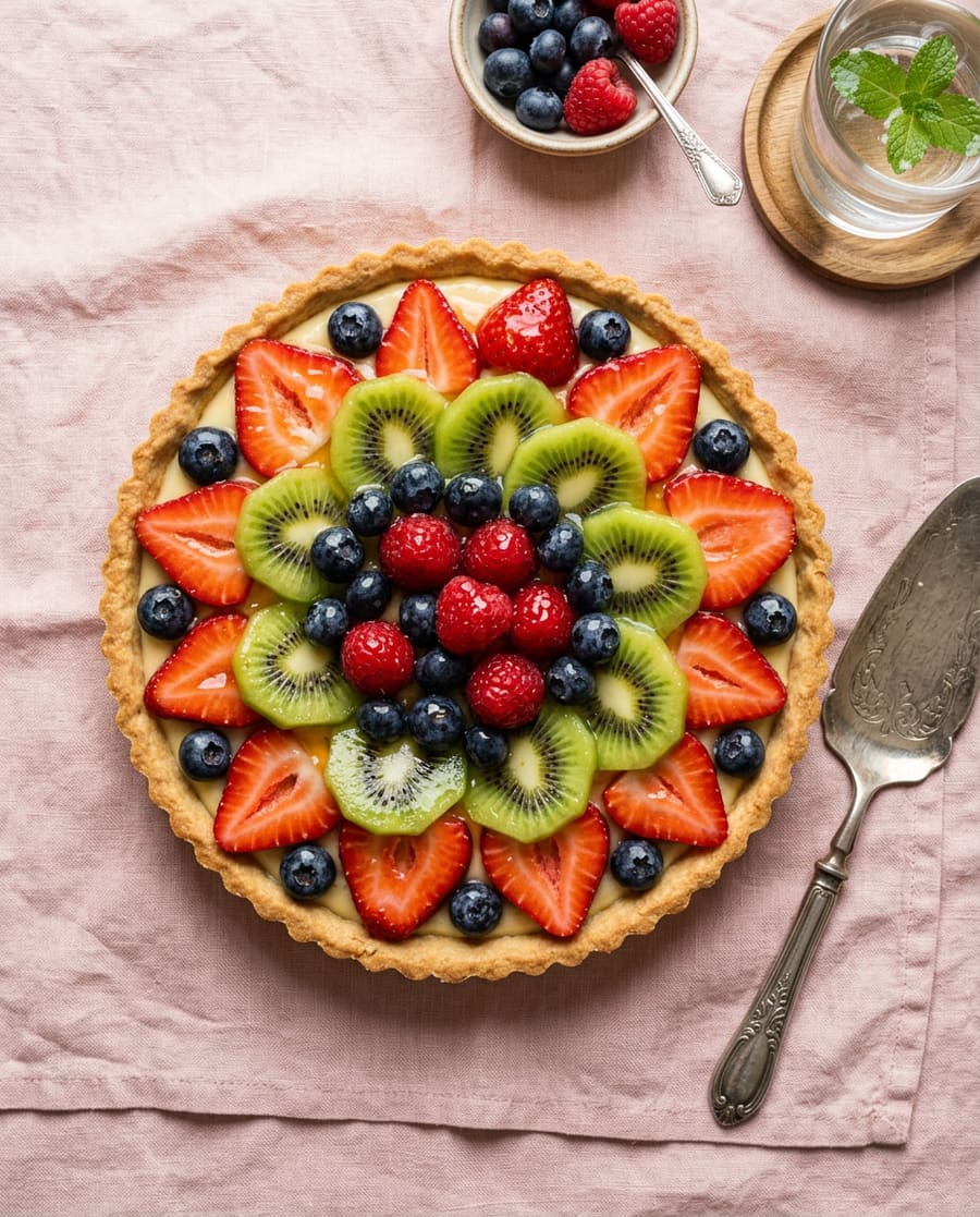 A fruit tart (generated image)